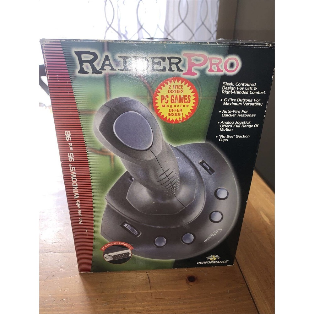 Interact P210 Performance Raider Pro Joystick for Windows 95/98 Vintage tested